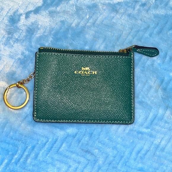 Coach Handbags - Coach Green Keyring Wallet NWOT
